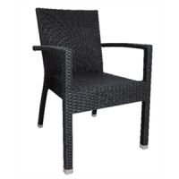 Bolero Wicker Armchairs Charcoal (Pack 4)
